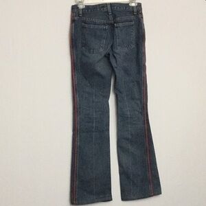 Marc Jacobs Mini Bootleg Red Stripe Jeans Size O